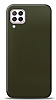 Dafoni Samsung Galaxy A12 Metalik Parlak Grnml Koyu Yeil Telefon Kaplama