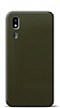 Dafoni Samsung Galaxy A2 Core Metalik Parlak Grnml Koyu Yeil Telefon Kaplama