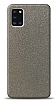 Dafoni Samsung Galaxy A31 Silver Parlak Simli Telefon Kaplama
