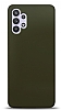Dafoni Samsung Galaxy A32 4G Metalik Parlak Grnml Koyu Yeil Telefon Kaplama