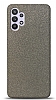 Dafoni Samsung Galaxy A32 4G Silver Parlak Simli Telefon Kaplama
