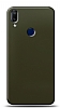 Dafoni Samsung Galaxy A40 Metalik Parlak Grnml Koyu Yeil Telefon Kaplama