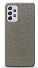 Dafoni Samsung Galaxy A72 Silver Parlak Simli Telefon Kaplama