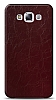 Dafoni Samsung Galaxy E5 Bordo Electro Deri Grnml Telefon Kaplama