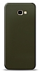 Dafoni Samsung Galaxy J4 Plus Metalik Parlak Grnml Koyu Yeil Telefon Kaplama