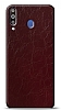 Dafoni Samsung Galaxy M30 Bordo Electro Deri Grnml Telefon Kaplama
