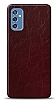 Dafoni Samsung Galaxy M52 5G Bordo Electro Deri Grnml Telefon Kaplama