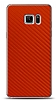 Dafoni Samsung Galaxy Note FE Kırmızı Karbon Görünümlü Telefon Kaplama