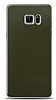Dafoni Samsung Galaxy Note FE Metalik Parlak Görünümlü Koyu Yeşil Telefon Kaplama