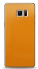 Dafoni Samsung Galaxy Note FE Metalik Parlak Görünümlü Sarı Telefon Kaplama