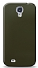 Dafoni Samsung Galaxy S4 Metalik Parlak Grnml Koyu Yeil Telefon Kaplama