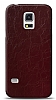 Dafoni Samsung Galaxy S5 Bordo Electro Deri Grnml Telefon Kaplama