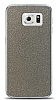 Dafoni Samsung Galaxy S6 Silver Parlak Simli Telefon Kaplama