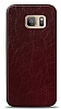 Dafoni Samsung Galaxy S7 Bordo Electro Deri Görünümlü Telefon Kaplama