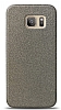 Dafoni Samsung Galaxy S7 Edge Silver Parlak Simli Telefon Kaplama