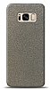 Dafoni Samsung Galaxy S8 Silver Parlak Simli Telefon Kaplama