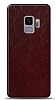 Dafoni Samsung Galaxy S9 Bordo Electro Deri Grnml Telefon Kaplama