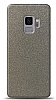 Dafoni Samsung Galaxy S9 Silver Parlak Simli Telefon Kaplama