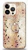 Eiroo Bright iPhone 13 Pro Max Sulu Simli Gold Silikon Klf