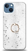 Eiroo Bright iPhone 13 Sulu Simli Silver Silikon Klf