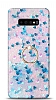Eiroo Bright Samsung Galaxy S10 Sulu Simli Mavi Silikon Klf