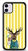 Dafoni Art iPhone 11 Coctail Deer Klf