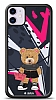 Dafoni Art iPhone 11 Rock And Roll Teddy Bear Klf