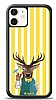 Dafoni Art iPhone 12 Mini 5.4 in Coctail Deer Klf