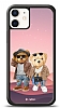 Dafoni Art iPhone 12 Mini 5.4 in Cool Couple Teddy Klf