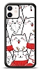 Dafoni Art iPhone 12 Mini 5.4 in New Year Cats Klf