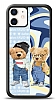 Dafoni Art iPhone 12 Mini 5.4 in Summer Couple Teddy Klf