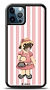 Dafoni Art iPhone 12 Pro Max 6.7 in Pug Girl Klf