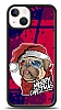 Dafoni Art iPhone 13 Mini Christmas Pug Klf