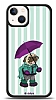 Dafoni Art iPhone 13 Mini Pug in the Rain Klf