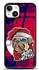 Dafoni Art iPhone 14 Christmas Pug Klf