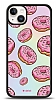 Dafoni Hologram iPhone 14 Plus Pembe Donut Klf