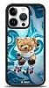 Dafoni Art iPhone 14 Pro Skating Teddy Bear Klf