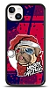 Dafoni Art iPhone 15 Plus Christmas Pug Klf