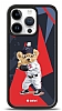 Dafoni Art iPhone 15 Pro Baseball Bear Klf