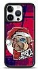 Dafoni Art iPhone 15 Pro Christmas Pug Klf