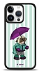 Dafoni Art iPhone 15 Pro Pug in the Rain Klf