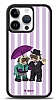 Dafoni Art iPhone 15 Pro Rainy Day Pugs Klf