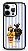 Dafoni Art iPhone 15 Pro Winter Pugs Klf