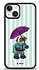 Dafoni Art iPhone 15 Pug in the Rain Klf