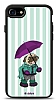 Dafoni Art iPhone 7 / 8 Pug in the Rain Klf