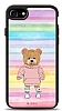 Dafoni Art iPhone SE 2020 Chic Teddy Bear Klf