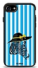 Dafoni Art iPhone SE 2020 Zebra Siluet Klf