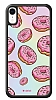 Dafoni Hologram iPhone XR Pembe Donut Klf