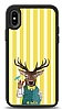 Dafoni Art iPhone XS Coctail Deer Klf