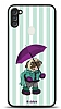 Dafoni Art Samsung Galaxy A11 Pug in the Rain Klf